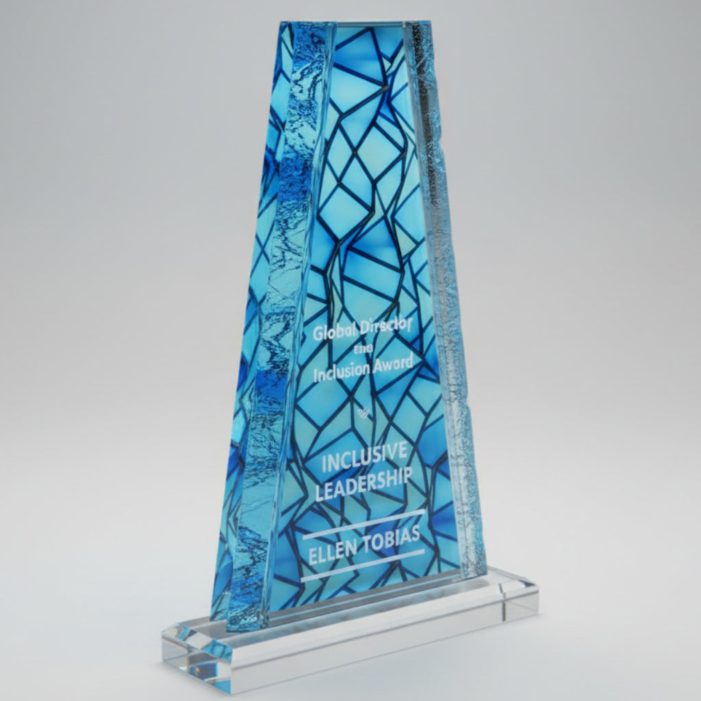 Acrylic Tower with Crinkle Edge